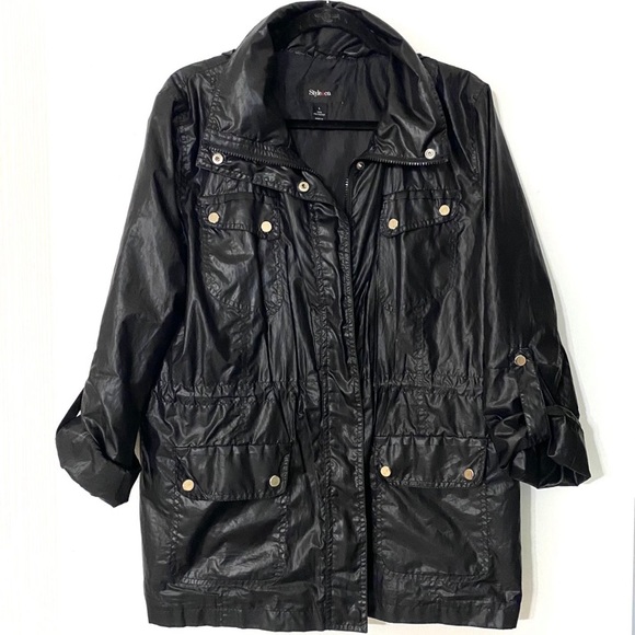STYLE & Co. rain wind coat - Picture 2 of 12